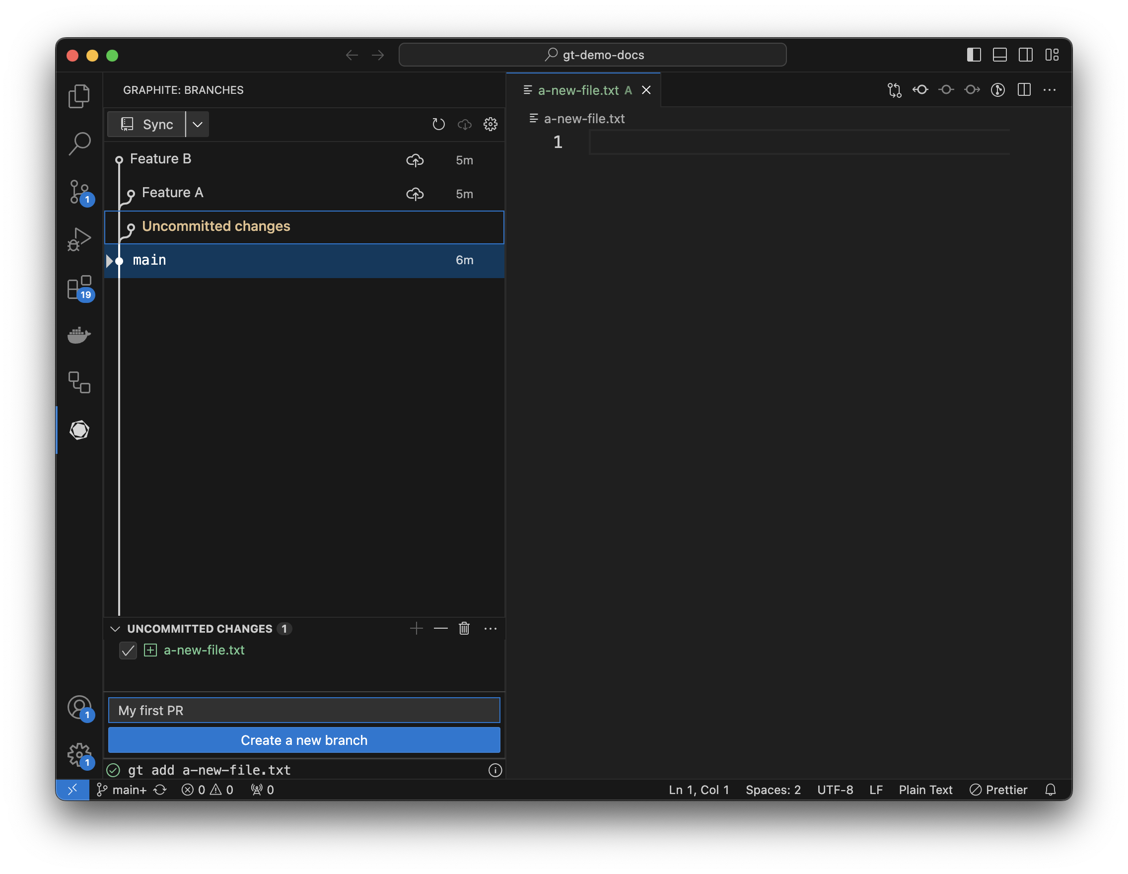 Create A Pull Request - Graphite